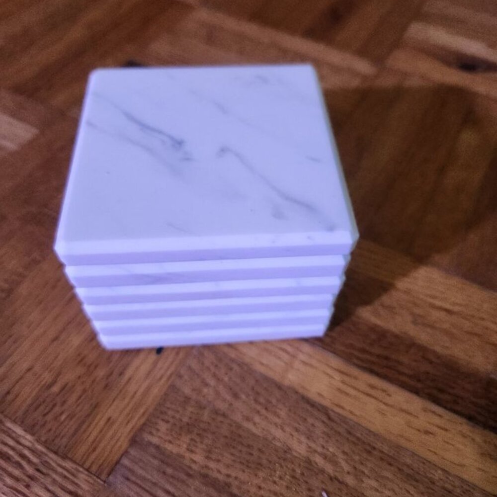 Handmade acrylic marble coasters